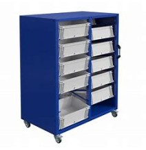 Chariot Rollbox bacs Europe 2 colonnes 300 kg