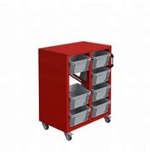 Chariot Rollbox bacs Europe 2 colonnes 300 kg