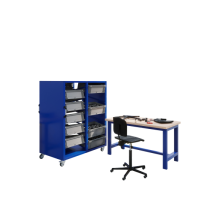 Chariot Rollbox bacs Europe 2 colonnes 300 kg