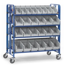 Servante 4 niveaux inclinable avec ou sans bacs plastique 300 kg
