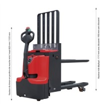 Trans-gerbeur électrique à levée additionnelle PT20I800