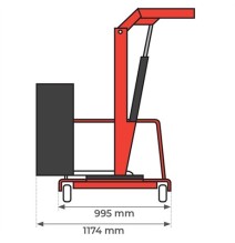 Grue d’atelier porte-à-faux rotative à élévation électrique 500 kg