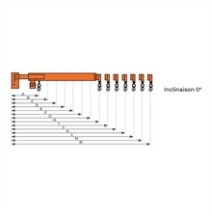 Potence télescopique inclinable 3000 kg