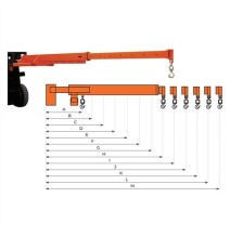 Potence télescopique pour chariot élévateur TLB03