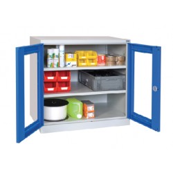 Armoire industrielle à portes transparentes