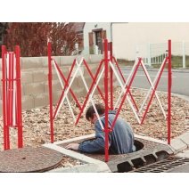 Barrière de regard extensible acier