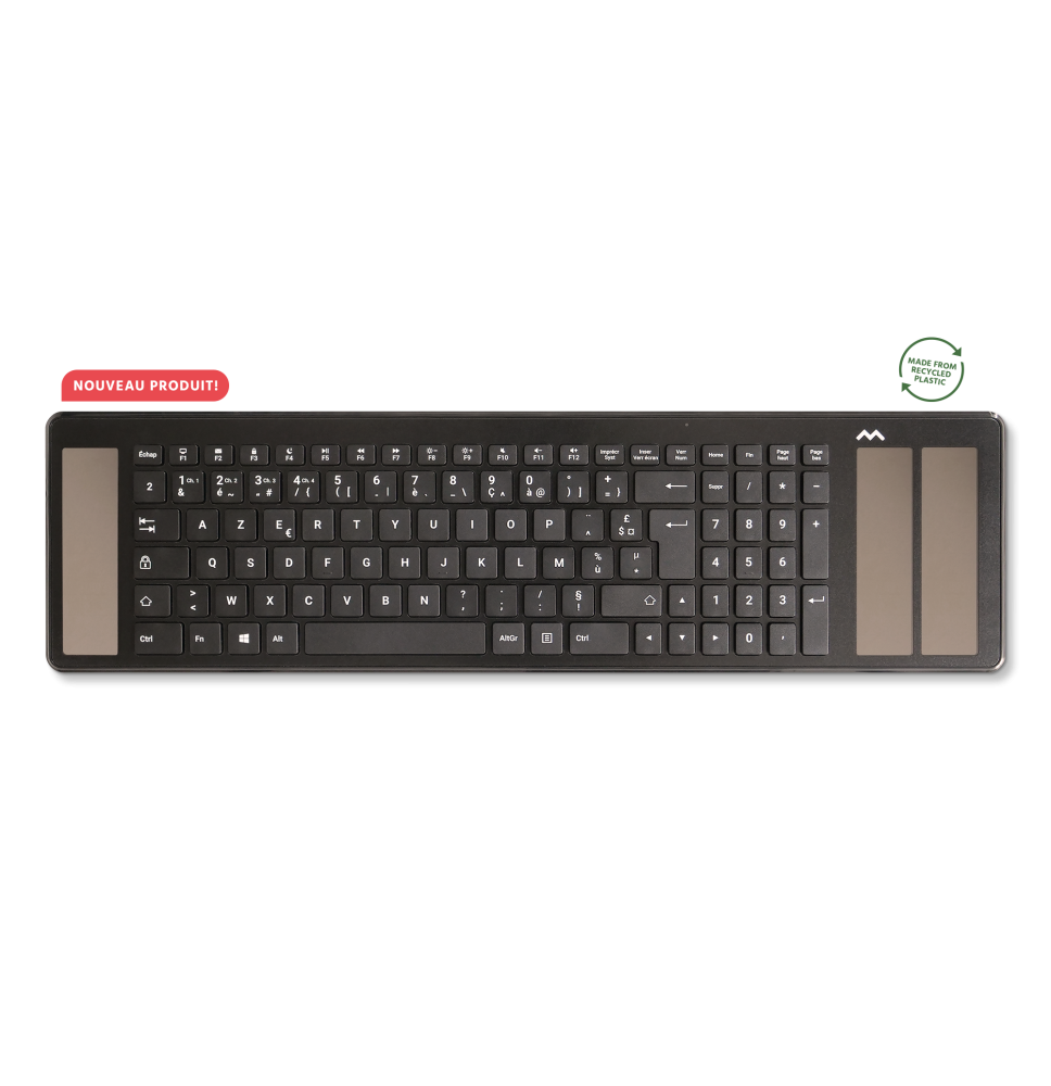 Clavier à cellules solaires