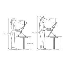 Assis debout pour bureau fixe Standfriend