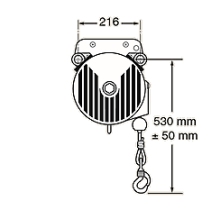 Équilibreur pneumatique (version brin simple)