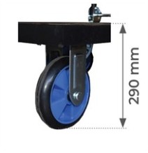 Chariot plastique avec dossier rabattable 300 et 500 kg