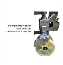 Transpalette manuel premium inox 304 et 316 2500 kg