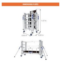 Échafaudage roulant télescopique Z’Tower