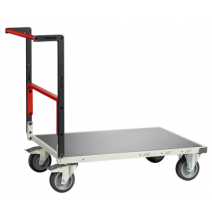 Chariot à dossier repliable Flat-Pack 250 kg (version plateau tôle galva)