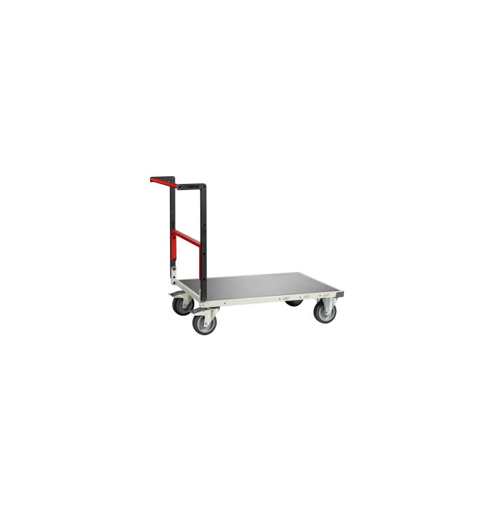 Chariot à dossier repliable Flat-Pack 250 kg (version plateau tôle galva)