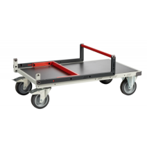 Chariot à dossier repliable Flat-Pack 250 kg (version plateau tôle galva)