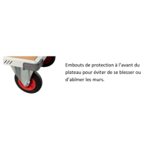 Chariot Flat-Pack 400 kg (version plateau tôle galva)