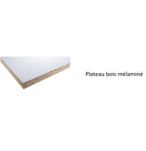 Chariot modulaire PP alvéolaire Flat-Pack 250 kg (version plateau mélaminé)