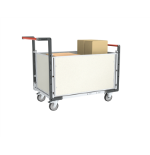 Chariot modulaire PP alvéolaire Flat-Pack 250 kg (version plateau mélaminé)