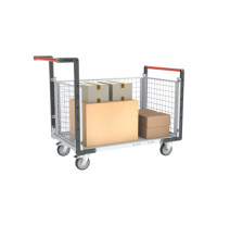 Chariot modulaire grillagés Flat-Pack 250 kg (version plateau mélaminé)