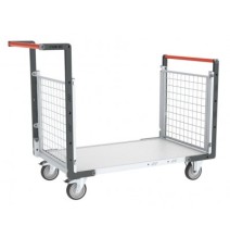 Chariot modulaire grillagés Flat-Pack 250 kg (version plateau mélaminé)