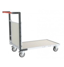 Chariot modulaire PP alvéolaire Flat-Pack 250 kg (version plateau tôle galva)