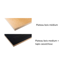 Chariot modulaire grillagé 500 kg (version plateau bois médium)