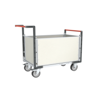Chariot modulaire PP alvéolaire 500 kg (version plateau bois médium)