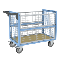 Chariot conteneur grillagé 500 kg