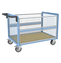 Chariot conteneur grillagé 500 kg