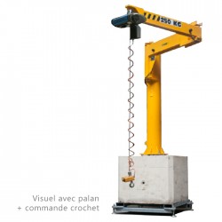 Potence sur fût articulée mobile PFAMOB