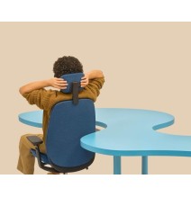 Siège de travail Pace (version dossier tapissé)