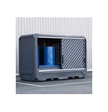 Conteneur de rétention 2800 litres pour 2 IBC ou 8 fûts