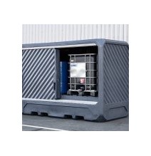Conteneur de rétention 2800 litres pour 2 IBC ou 8 fûts