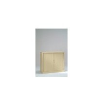 Armoire mi-haute à rideaux Généric (version unis) - Hauteur 100cm