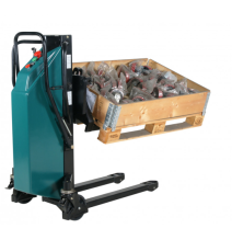 Gerbeur manuel à mat télescopique et tablier pivotant