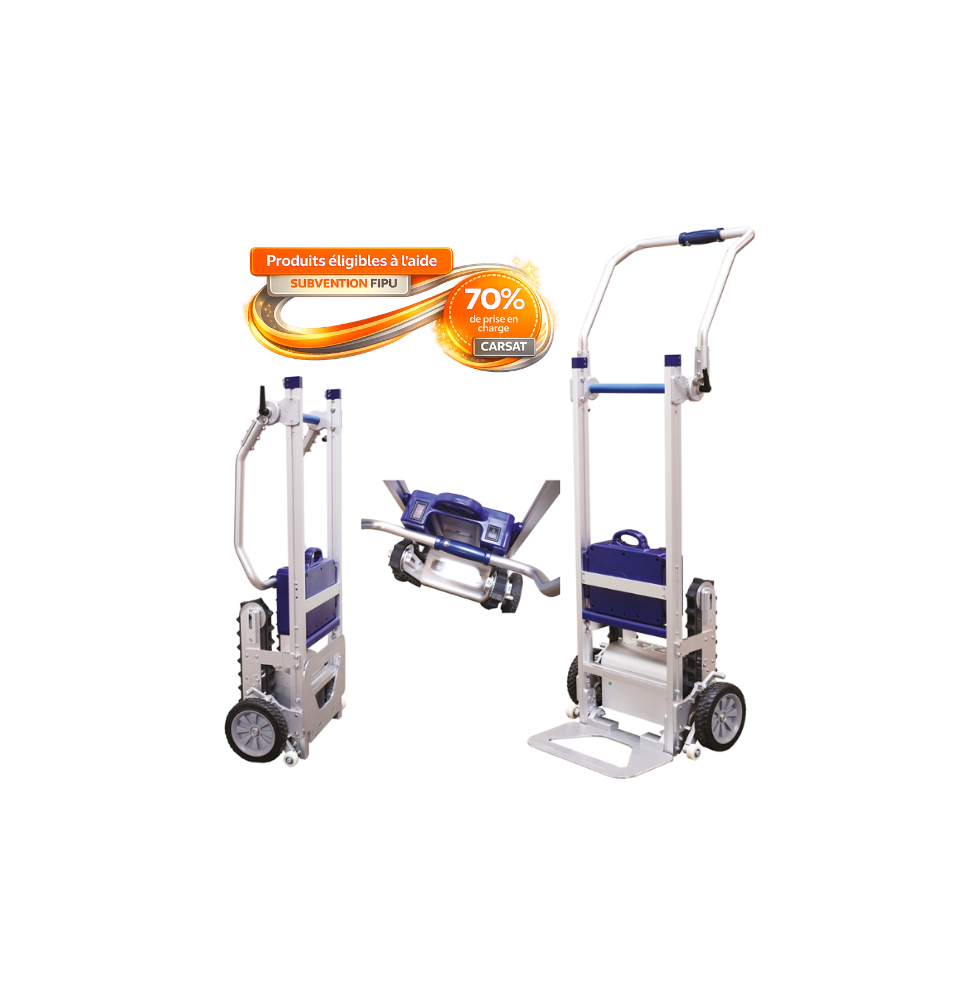 Diable Monte-Escalier Électrique à Chenilles DCE105 | Ultra-Léger (18,5 kg)