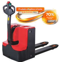 Transpalette électrique à conducteur accompagnant (version 1600 kg)