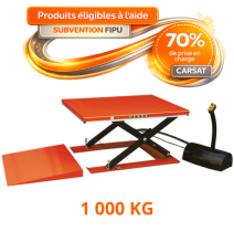 Table élévatrice électrique extra plate (version 1000 kg)