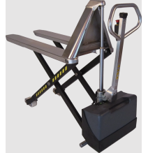 Transpalette haute levée électrique inox / semi inox, 1000 kg