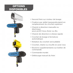 Palan à chaîne électrique (version direction électrique à vitesse variable)